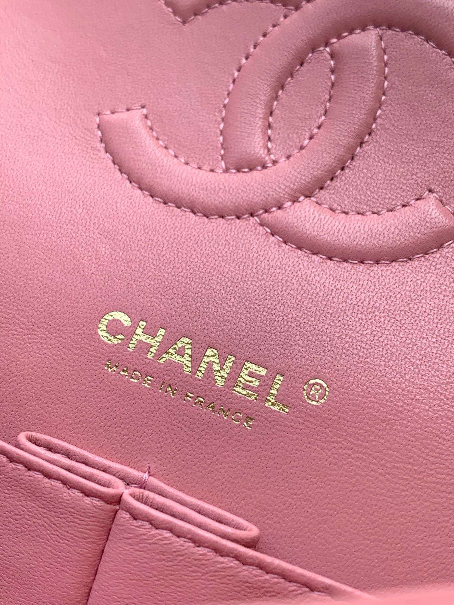 CHANEL 高仿 2.55 粉色花呢格紋鏈條包 時尚精品肩背包｜歐美奢侈品精品推薦