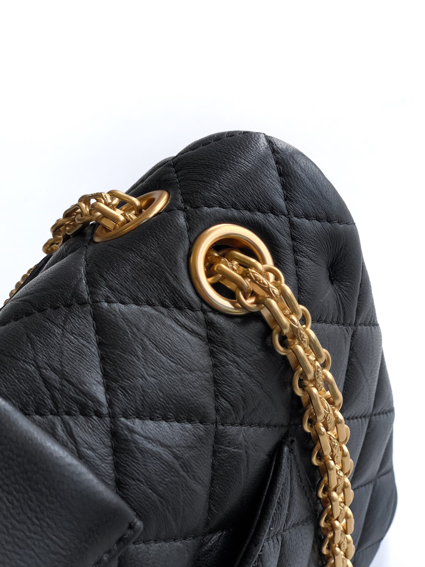 CHANEL 頂級原版 2.55 黑色金鏈徽章包 經典限量復古鏈條包｜歐美奢侈品精品推薦