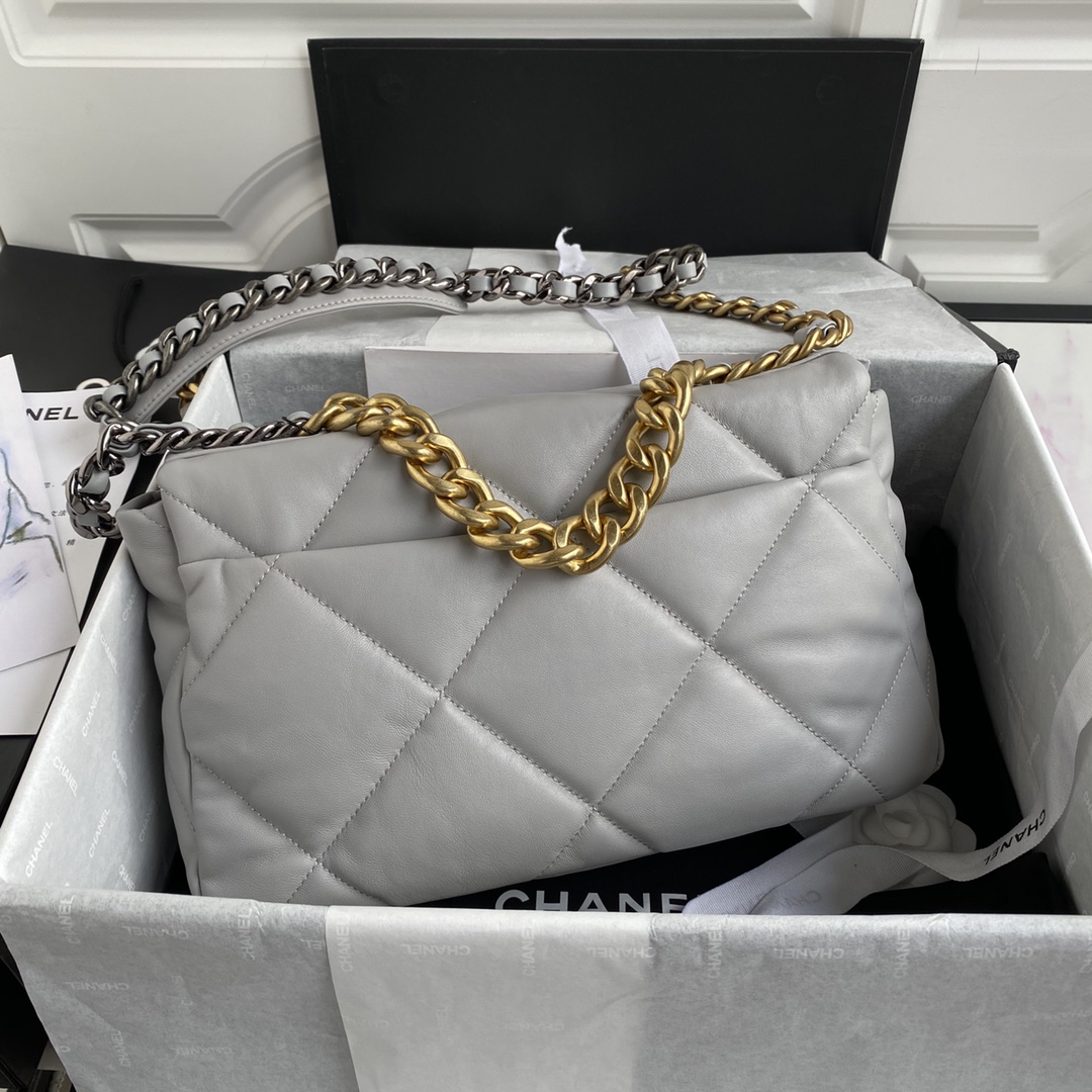 CHANEL 原單 2.55 灰色軟皮金鏈包 大容量精品鏈條肩背包｜歐美奢侈品精品推薦