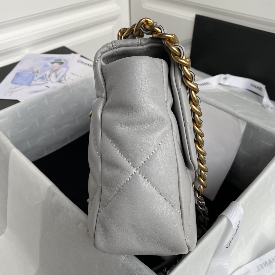 CHANEL 原單 2.55 灰色軟皮金鏈包 大容量精品鏈條肩背包｜歐美奢侈品精品推薦