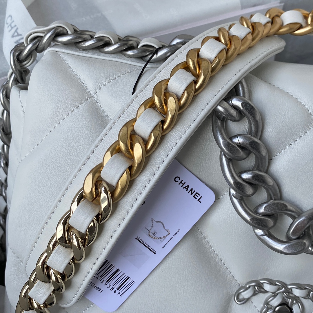 CHANEL 原單 2.55 白色雙色鏈條包 高質感羊皮鏈條肩背包｜歐美奢侈品精品推薦