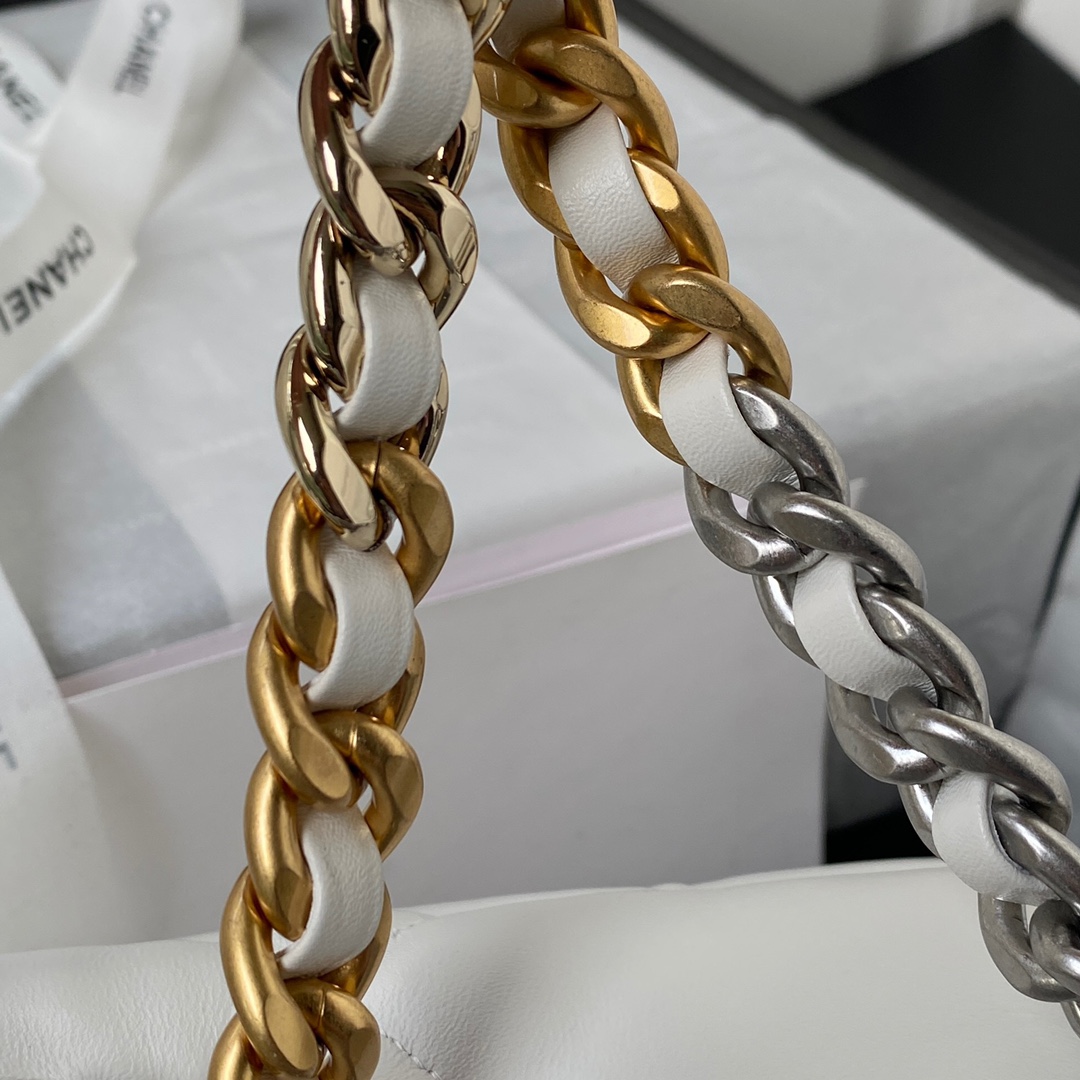 CHANEL 原單 2.55 白色雙色鏈條包 高質感羊皮鏈條肩背包｜歐美奢侈品精品推薦