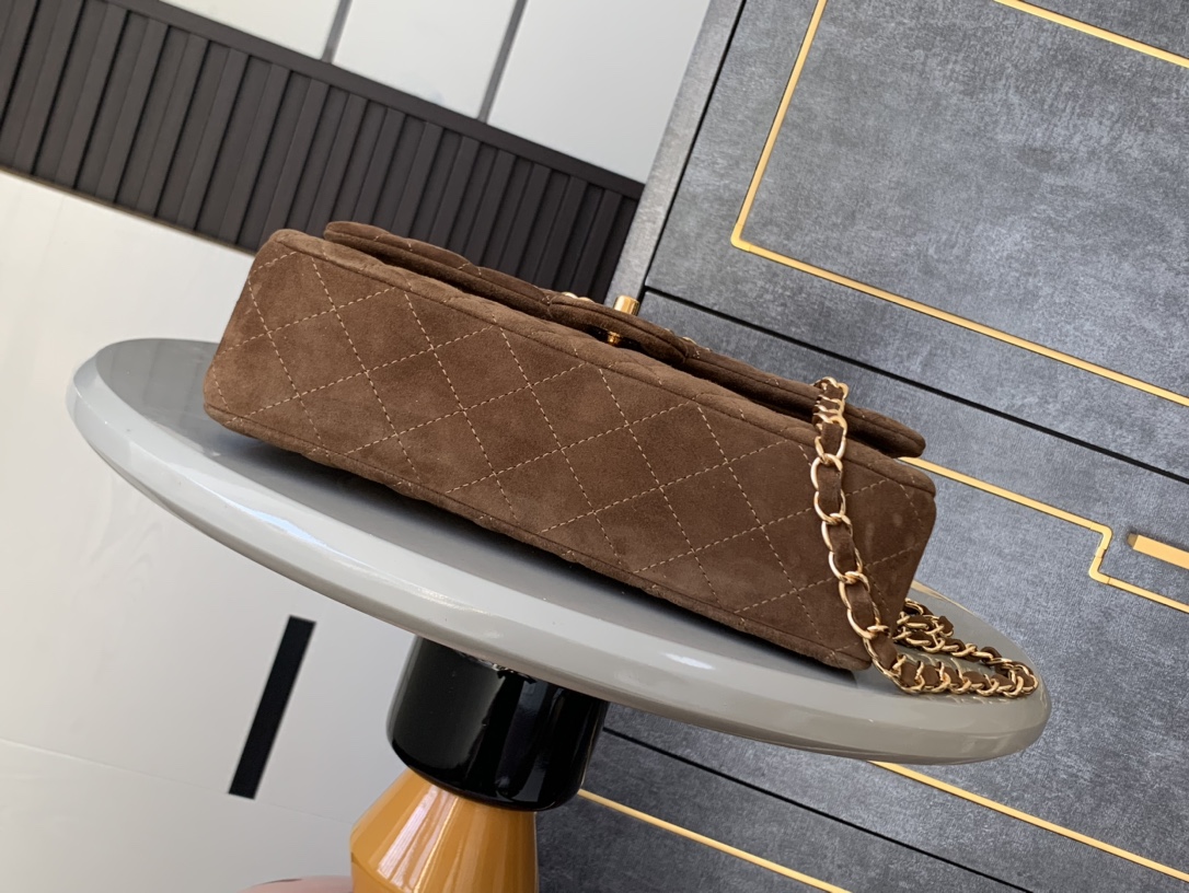 CHANEL 原版皮 2.55 焦糖棕麂皮金鏈條包 復古柔霧奢華肩背包｜歐美奢侈品精品推薦