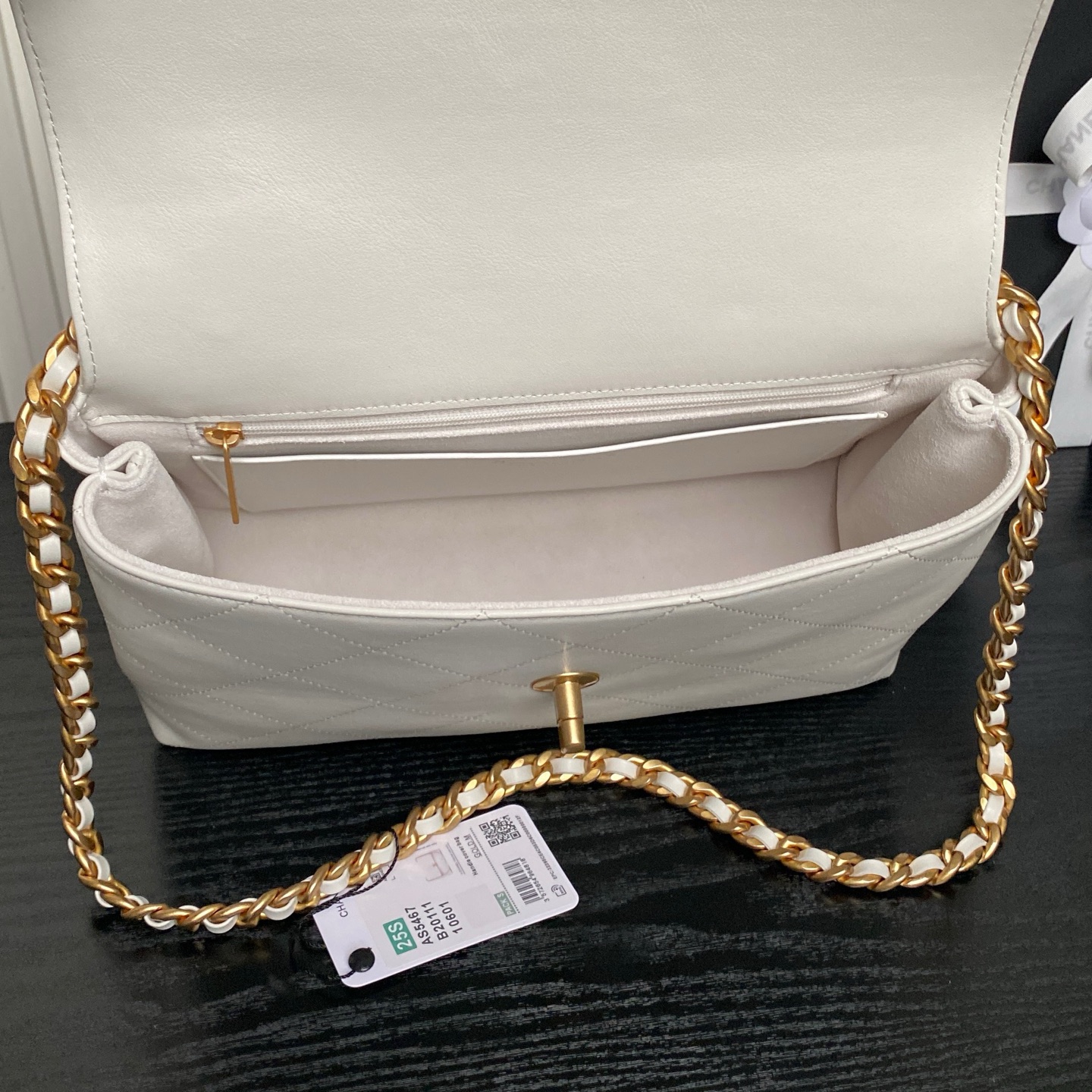 Chanel 一比一白色菱格手提包 經典優雅鏈條單肩款｜歐美奢侈品精品推薦