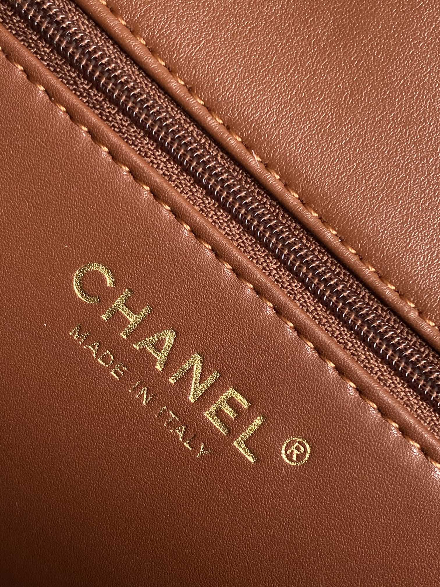Chanel A貨焦糖色羊羔毛拼皮鏈條包 冬季柔絨限定｜歐美奢侈品精品推薦