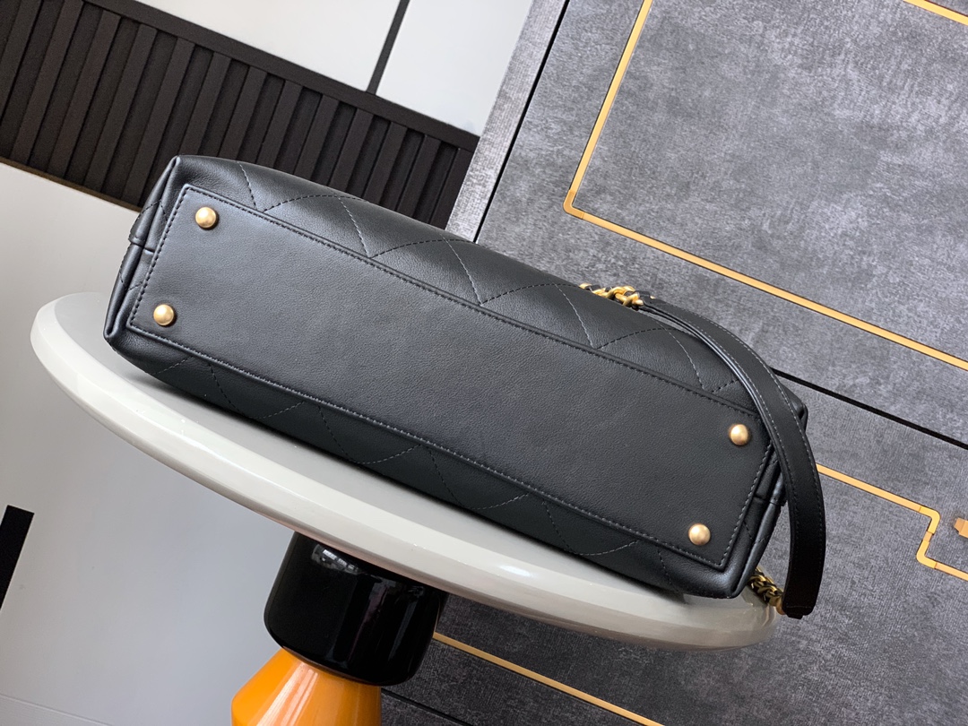 CHANEL原單黑色菱格手提鏈條包 女士優雅經典款 高質感真皮手袋｜歐美奢侈品精品推薦