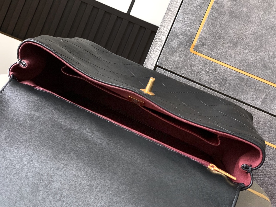 CHANEL原單黑色菱格手提鏈條包 女士優雅經典款 高質感真皮手袋｜歐美奢侈品精品推薦