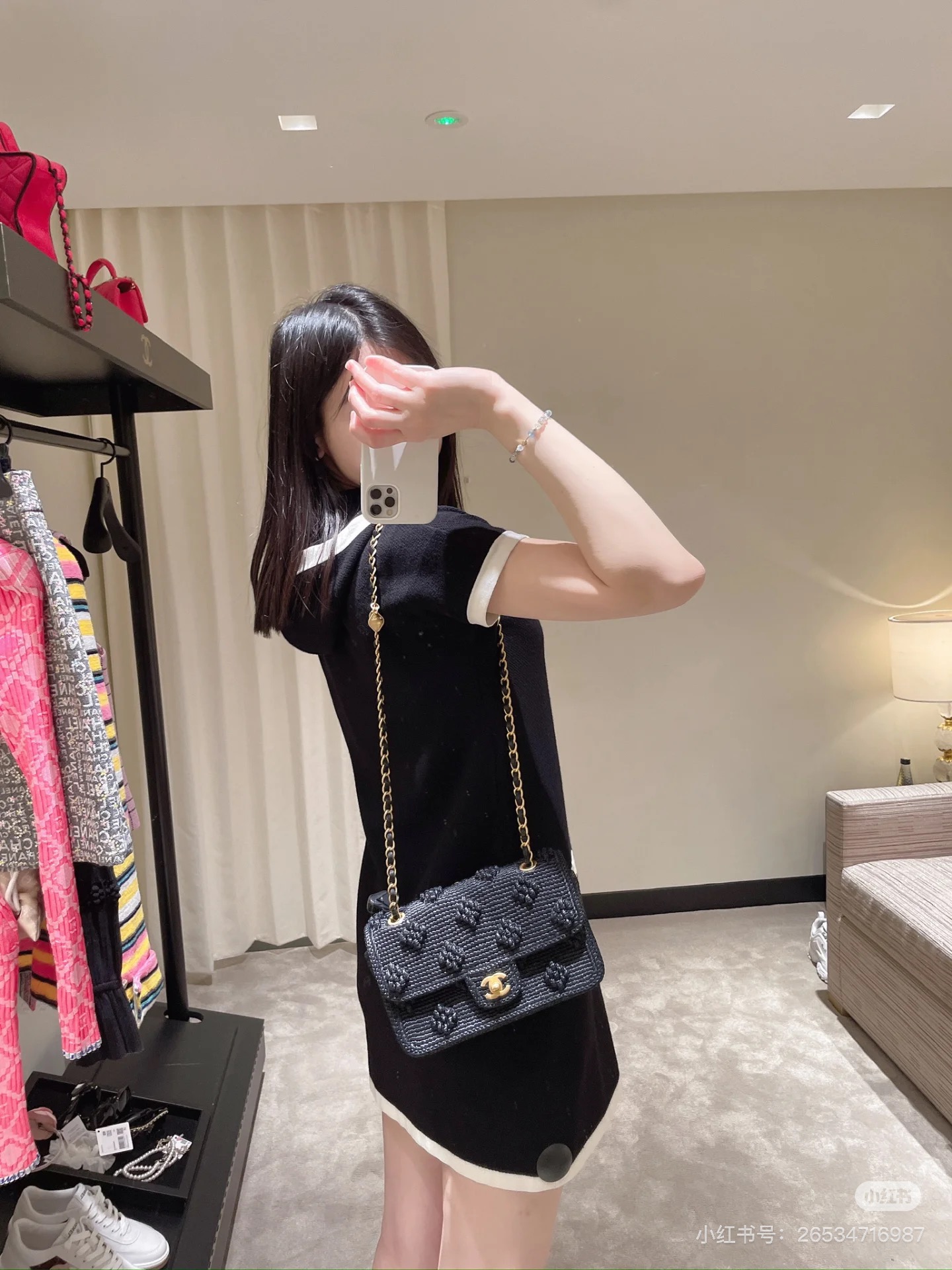 CHANEL高仿黑色編織鏈條包 夏季藤編風格精品 典雅質感小香包｜歐美奢侈品精品推薦