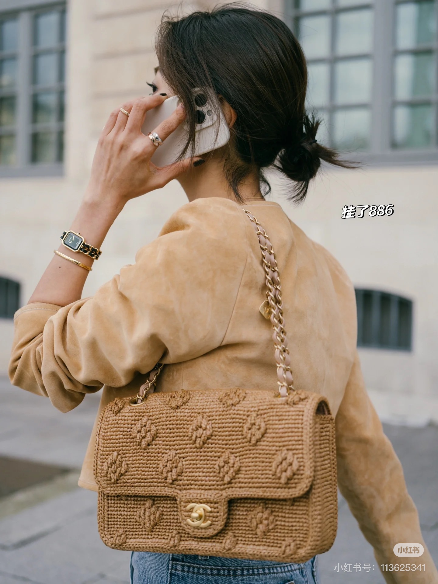 Chanel A貨焦糖棕針織鏈條包 經典質感設計 通勤百搭精品女包｜歐美奢侈品精品推薦