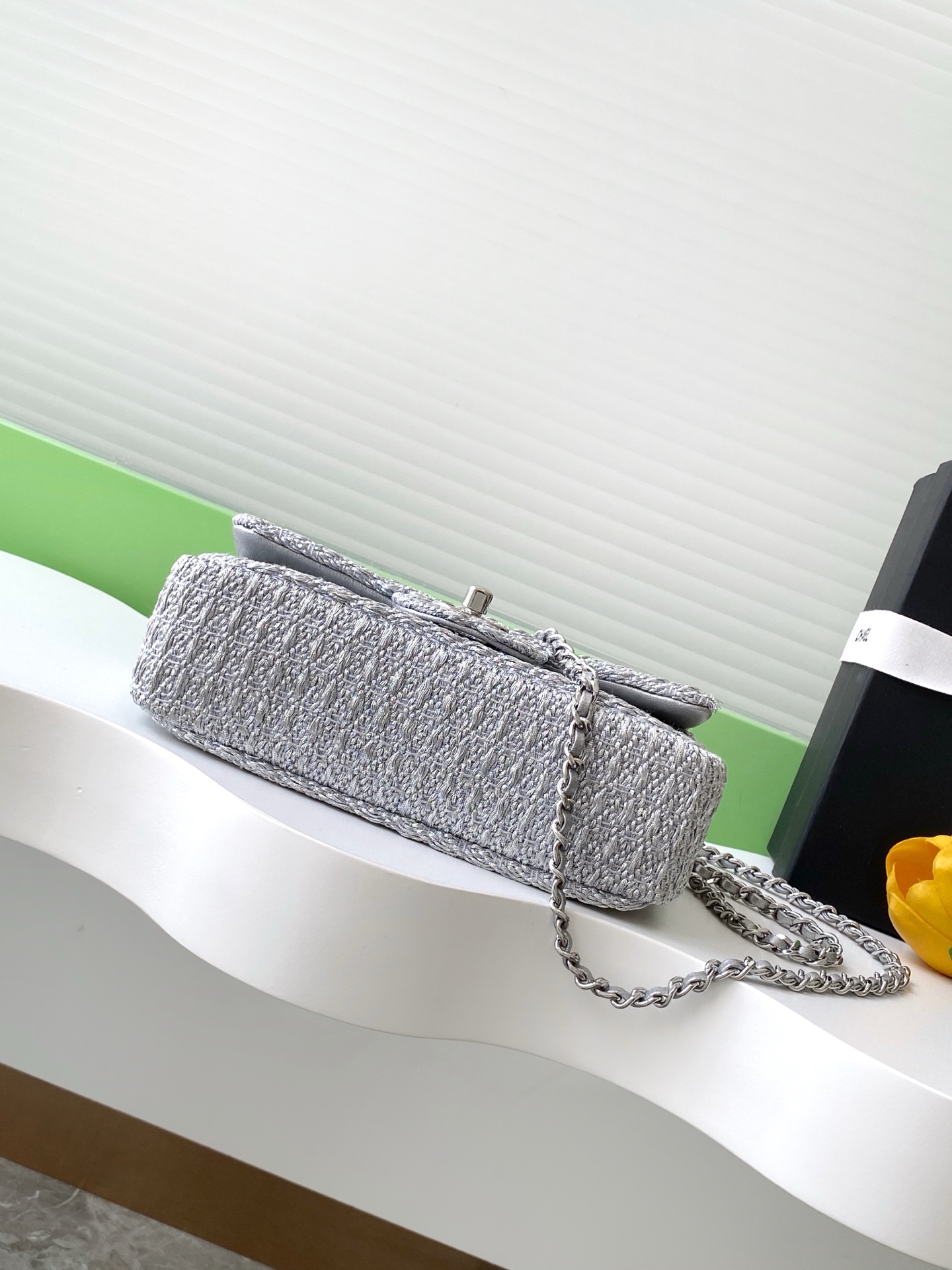 Chanel 原單銀灰針織質感包 低調奢華精品設計 女士百搭手袋｜歐美奢侈品精品推薦