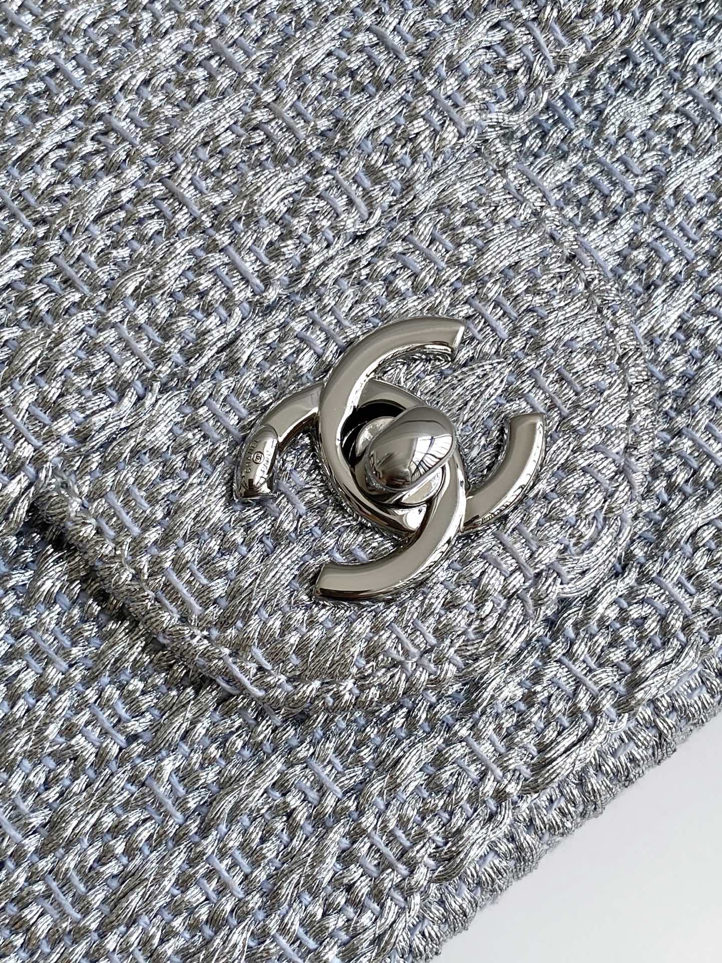 Chanel 原單銀灰針織質感包 低調奢華精品設計 女士百搭手袋｜歐美奢侈品精品推薦