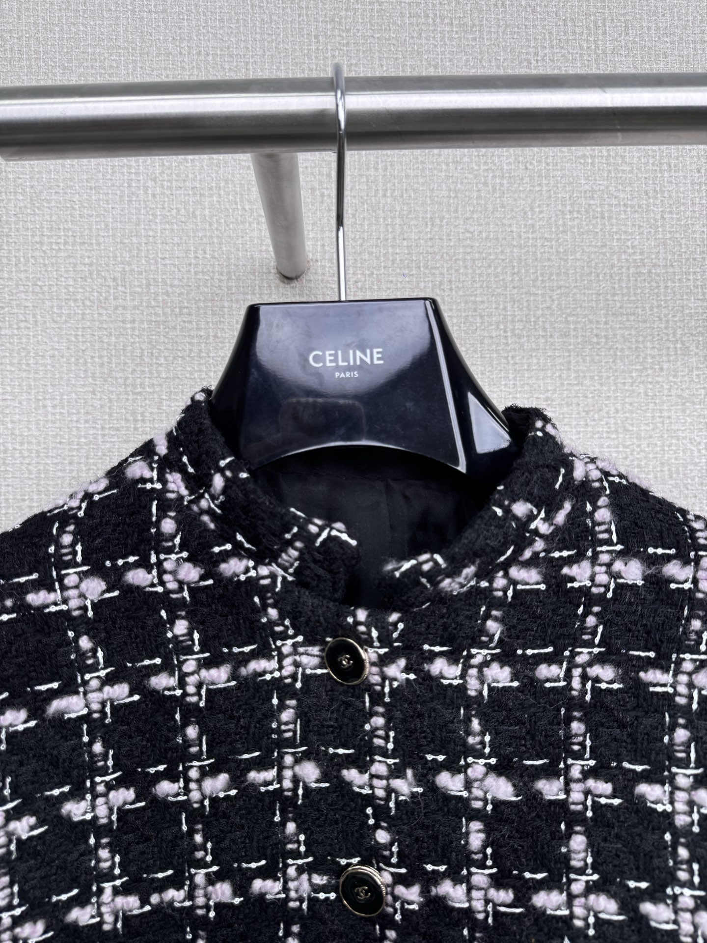 CHANEL一比一格紋長版毛呢外套 女士高雅氣質秋冬外套|超A仿原單精品圖片 9 CHANEL一比一格紋長版毛呢外套 女士高雅氣質秋冬外套|歐美奢侈品精品推薦