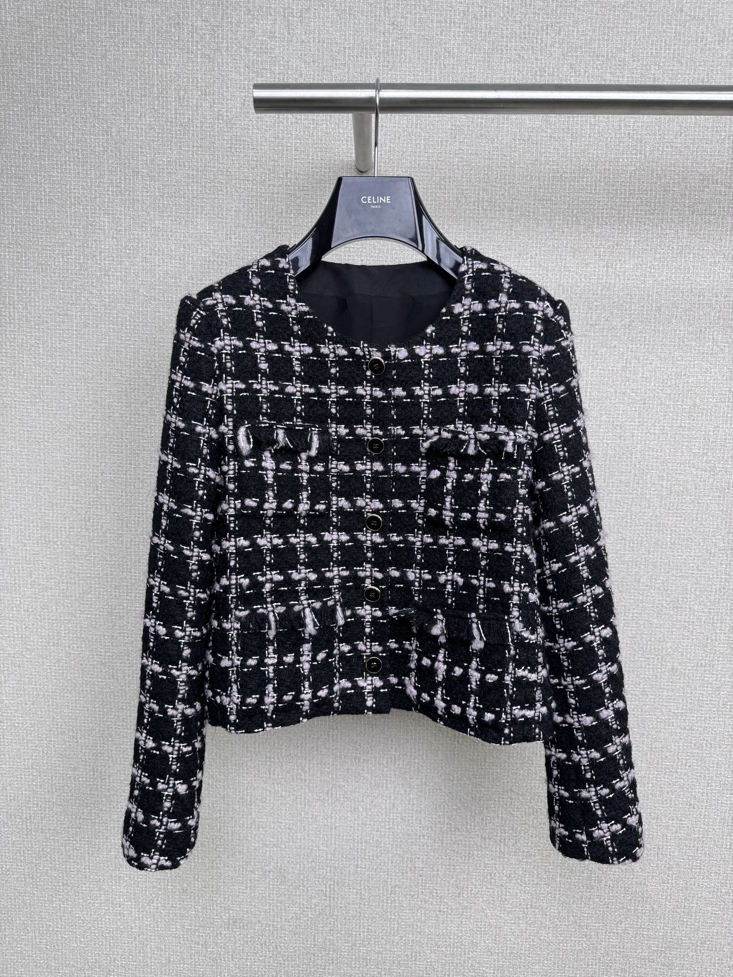 CHANEL高仿經典格紋毛呢外套 女士法式優雅氣質短版外套|超A仿原單精品圖片 3 CHANEL高仿經典格紋毛呢外套 女士法式優雅氣質短版外套|歐美奢侈品精品推薦