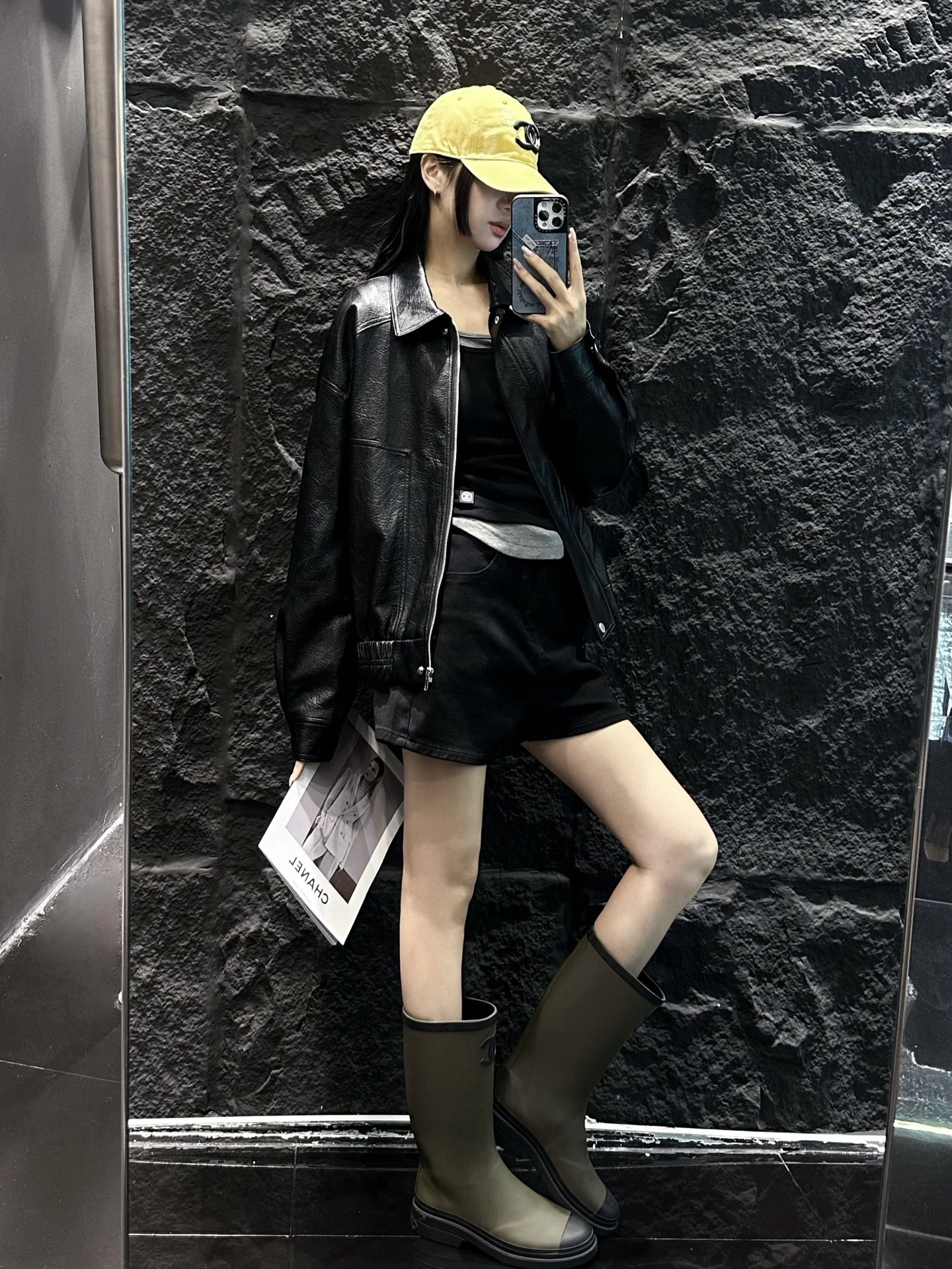 CHANEL精品仿製皮革飛行外套 女士潮流街頭風格設計款｜歐美奢侈品精品推薦