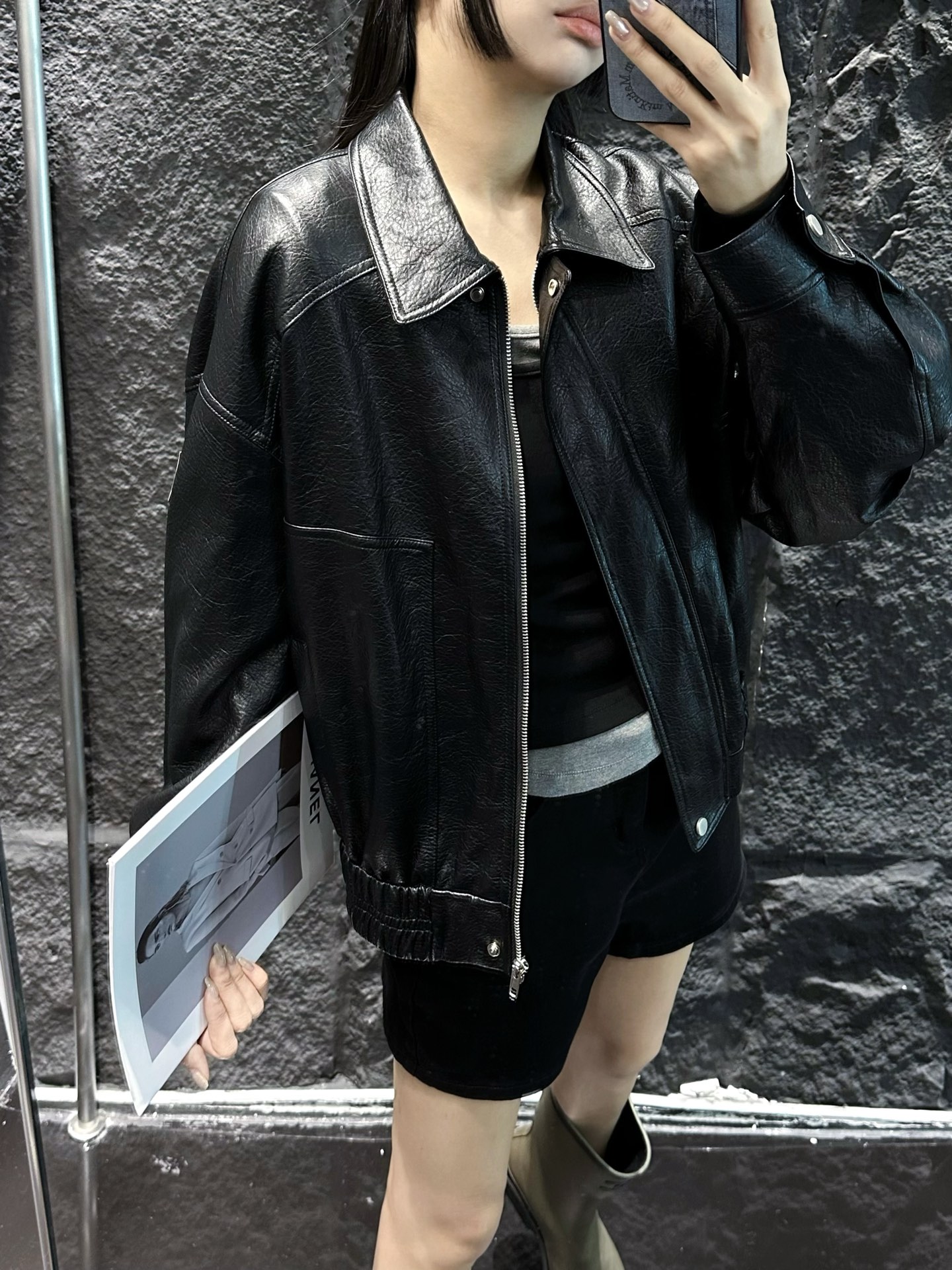 CHANEL精品仿製皮革飛行外套 女士潮流街頭風格設計款｜歐美奢侈品精品推薦