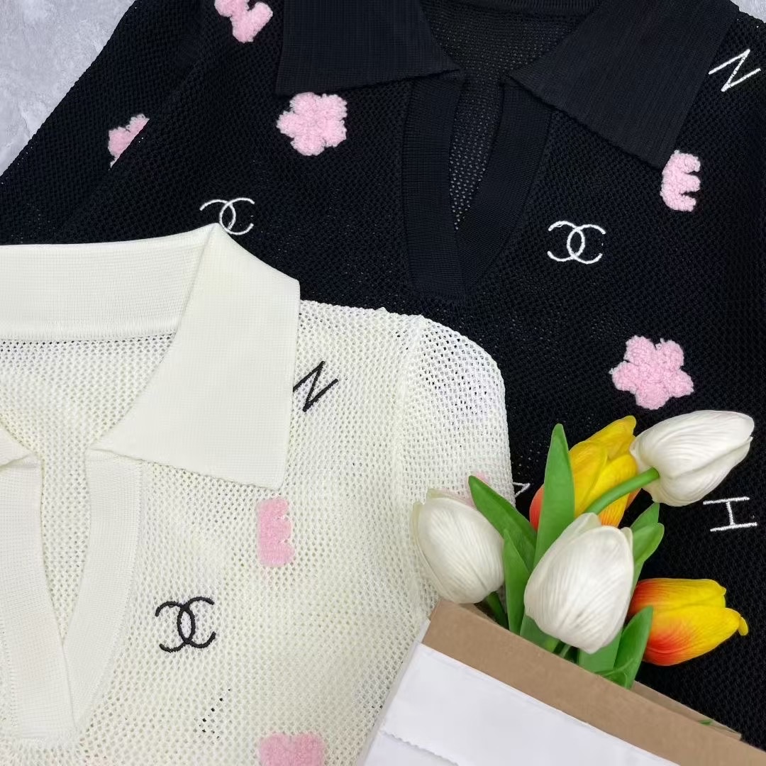 CHANEL花朵字母針織上衣 高仿女款春季氣質長袖|超A仿原單精品圖片 7 CHANEL花朵字母針織上衣 高仿女款春季氣質長袖|歐美奢侈品精品推薦