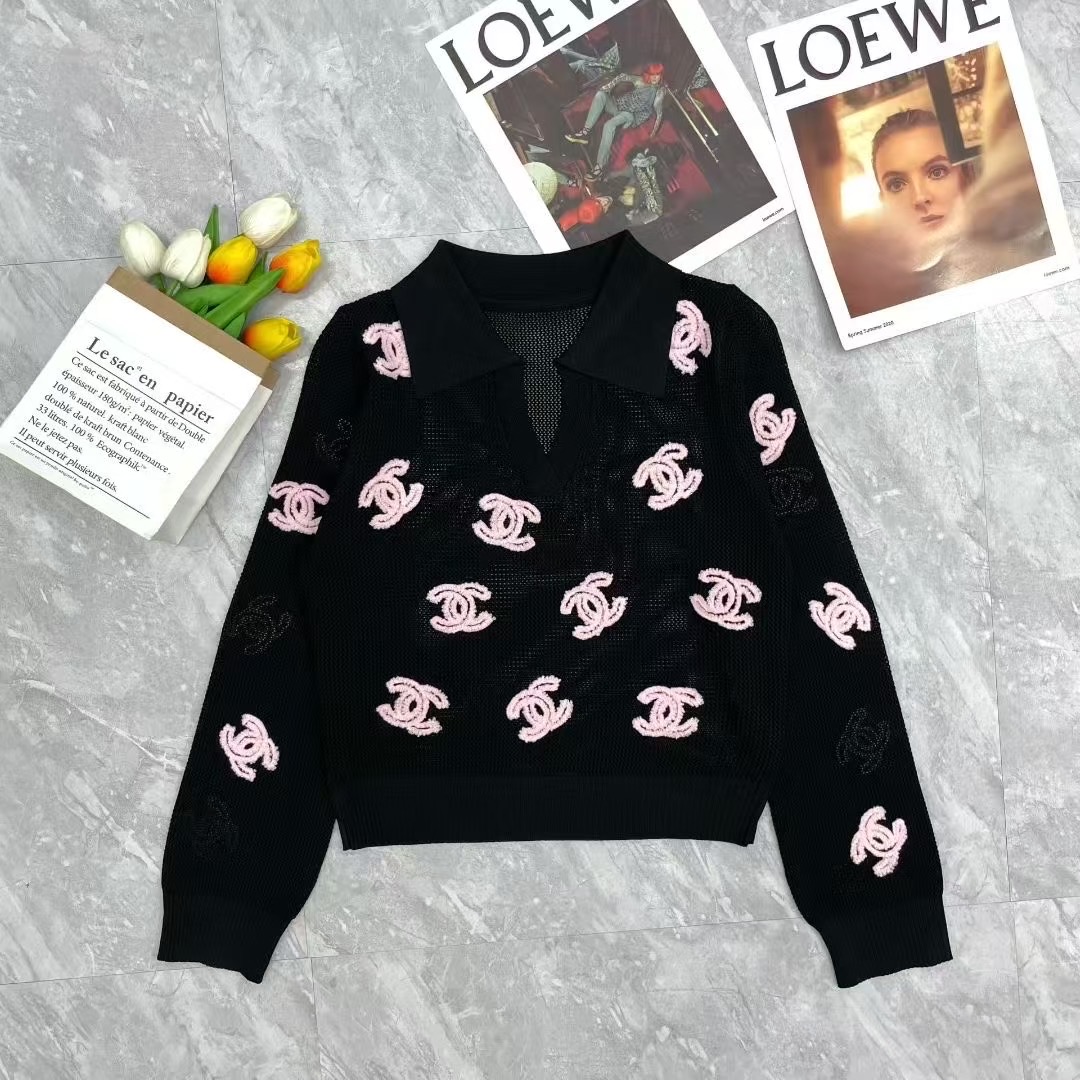 CHANEL立體Logo針織上衣 精品仿製長袖女款氣質百搭|超A仿原單精品圖片 6 CHANEL立體Logo針織上衣 精品仿製長袖女款氣質百搭|歐美奢侈品精品推薦