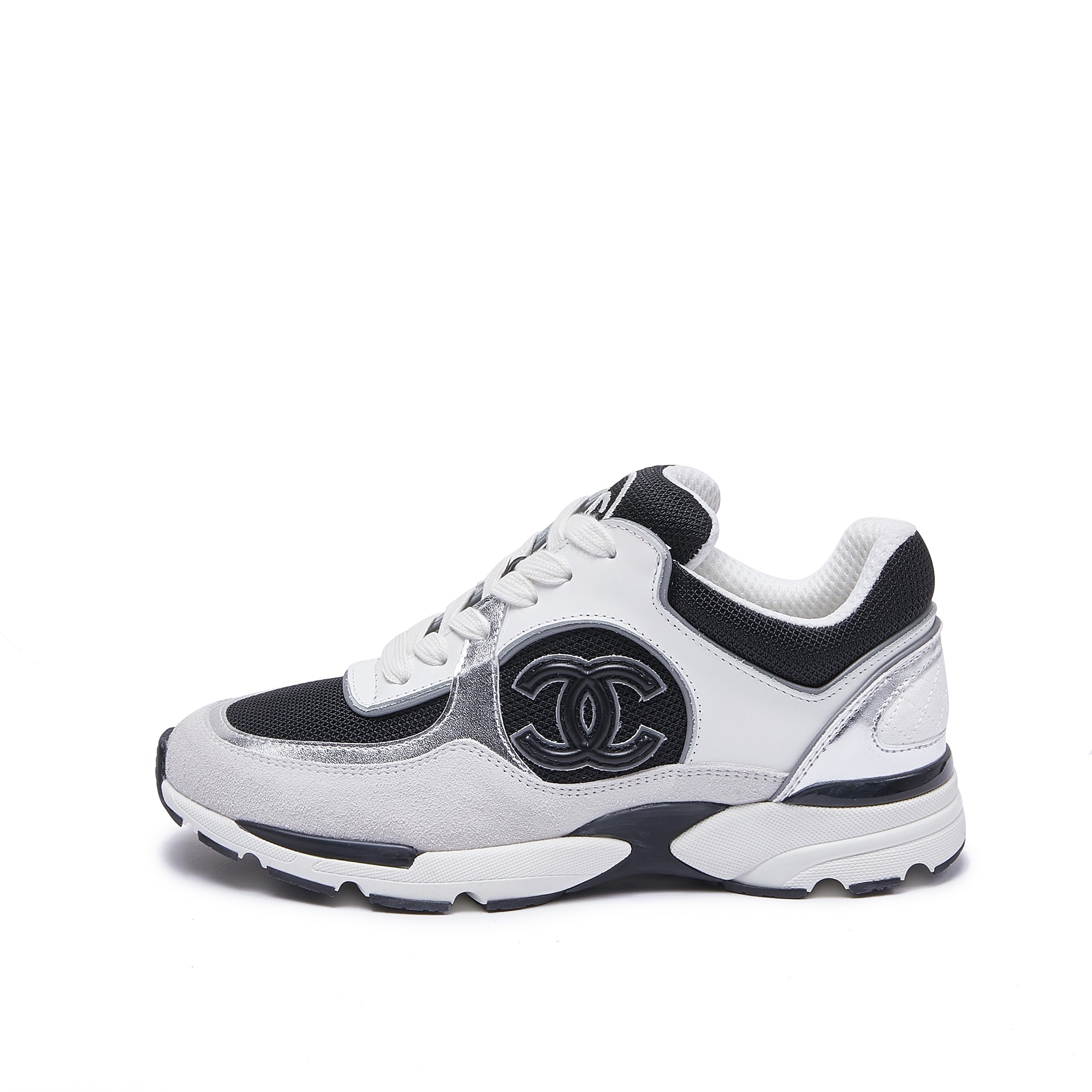 Chanel 高仿黑白拼接運動鞋 女士時尚休閒鞋 百搭輕奢設計款｜歐美奢侈品精品推薦