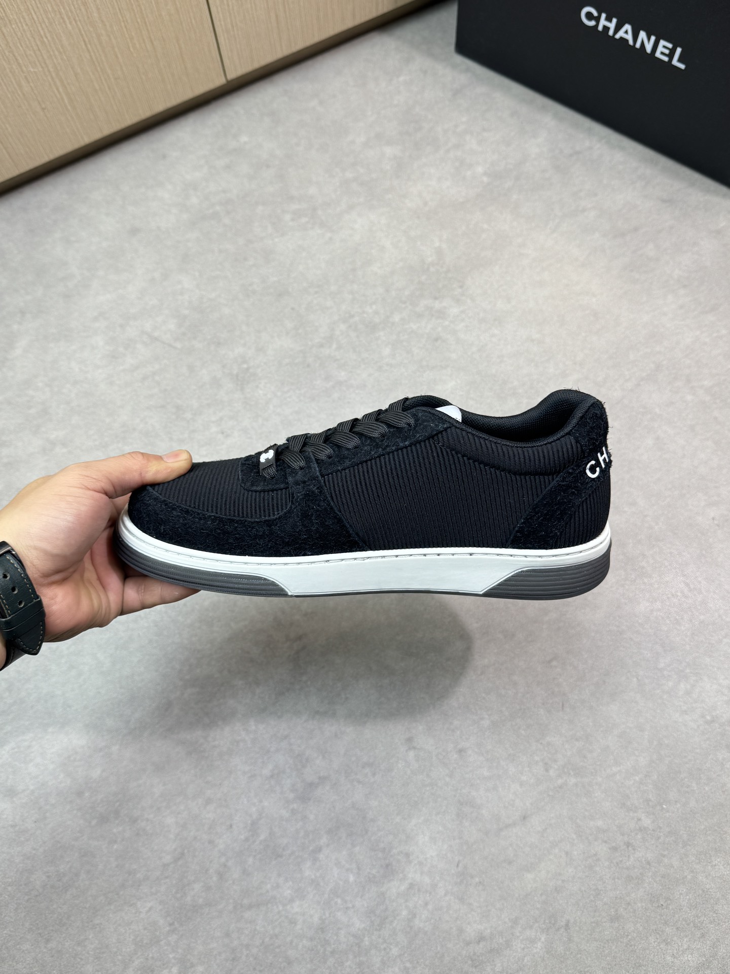 Chanel 黑色高仿休閒鞋 編織紋理設計 百搭透氣款｜歐美奢侈品精品推薦