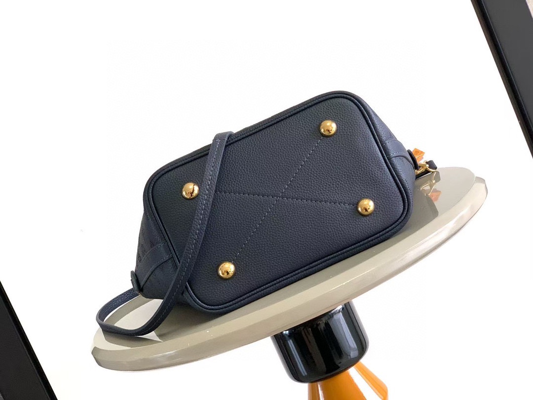 LV A貨女士托特包深藍壓花皮革高級質感通勤百搭｜歐美奢侈品精品推薦