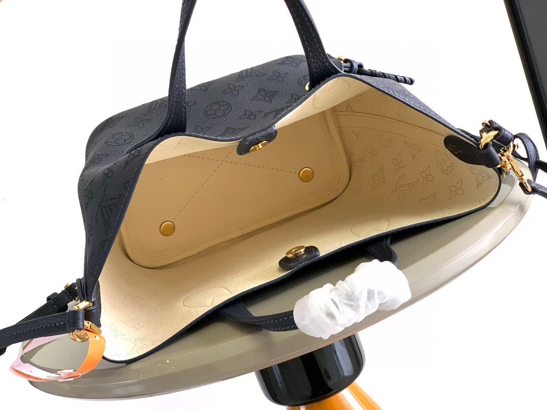 LV A貨女士托特包深藍壓花皮革高級質感通勤百搭｜歐美奢侈品精品推薦