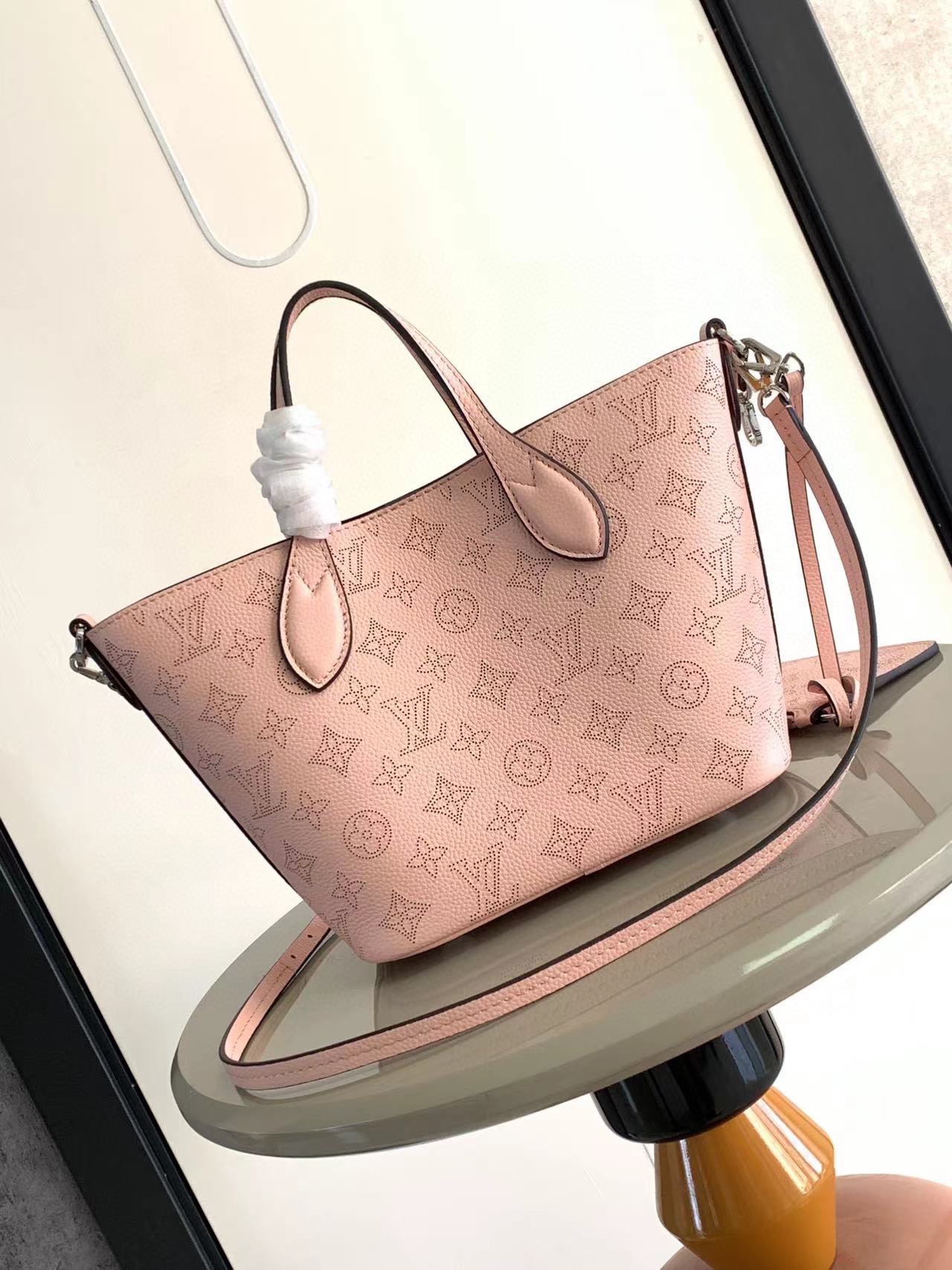 LV高仿女士托特包粉色壓花皮革浪漫優雅百搭款｜歐美奢侈品精品推薦