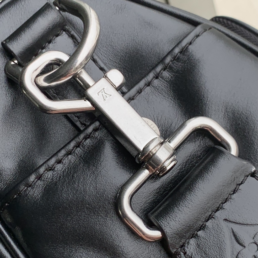 LV高仿黑色波士頓包 小型皮革手提包時尚精品款｜歐美奢侈品精品推薦