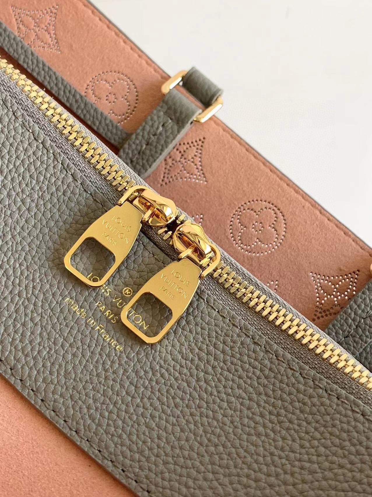 LV高仿灰粉托特包 Monogram鏈條設計大容量優雅女包｜歐美奢侈品精品推薦