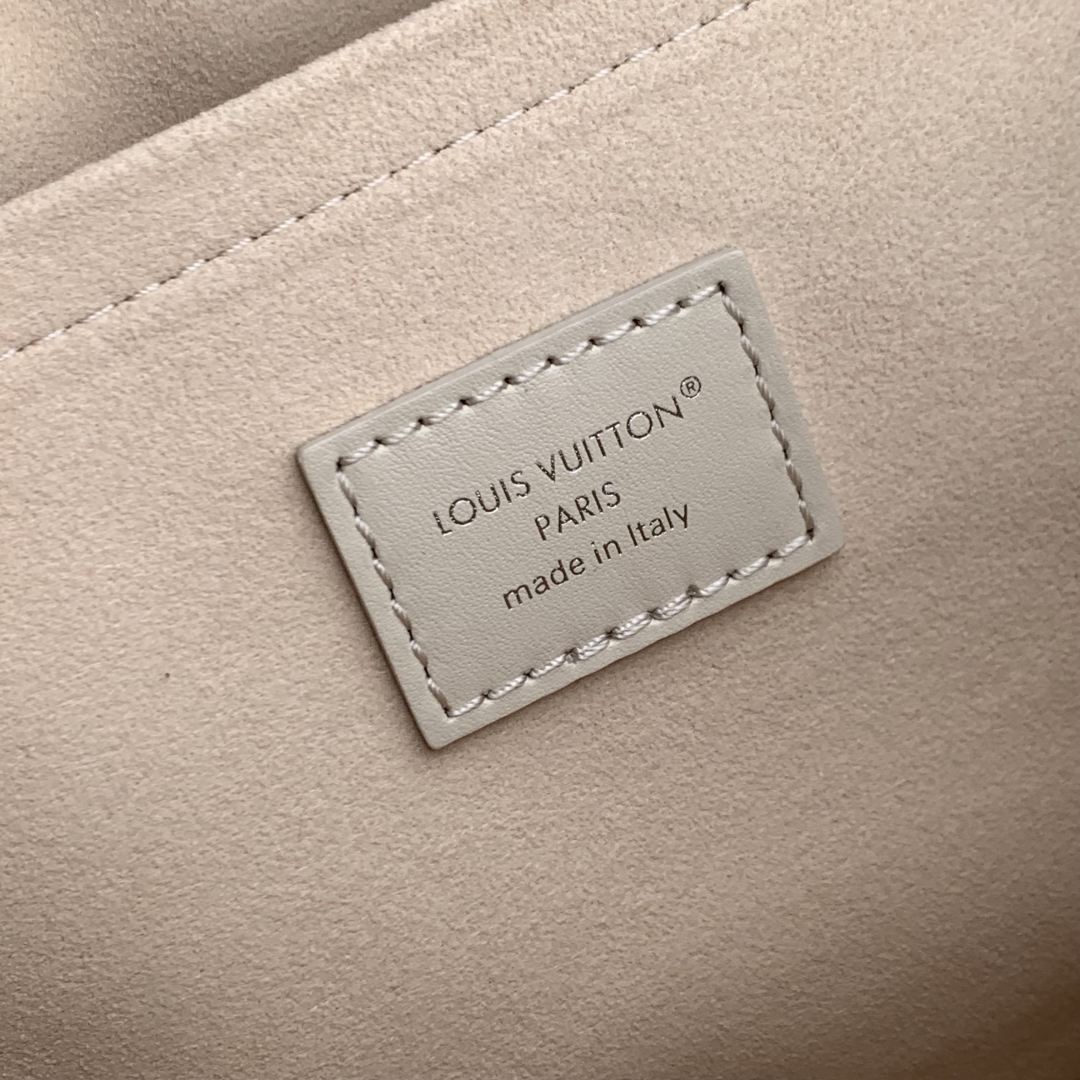 LV精品仿製奶油白拼老花手提包 奢華質感氣質女包｜歐美奢侈品精品推薦