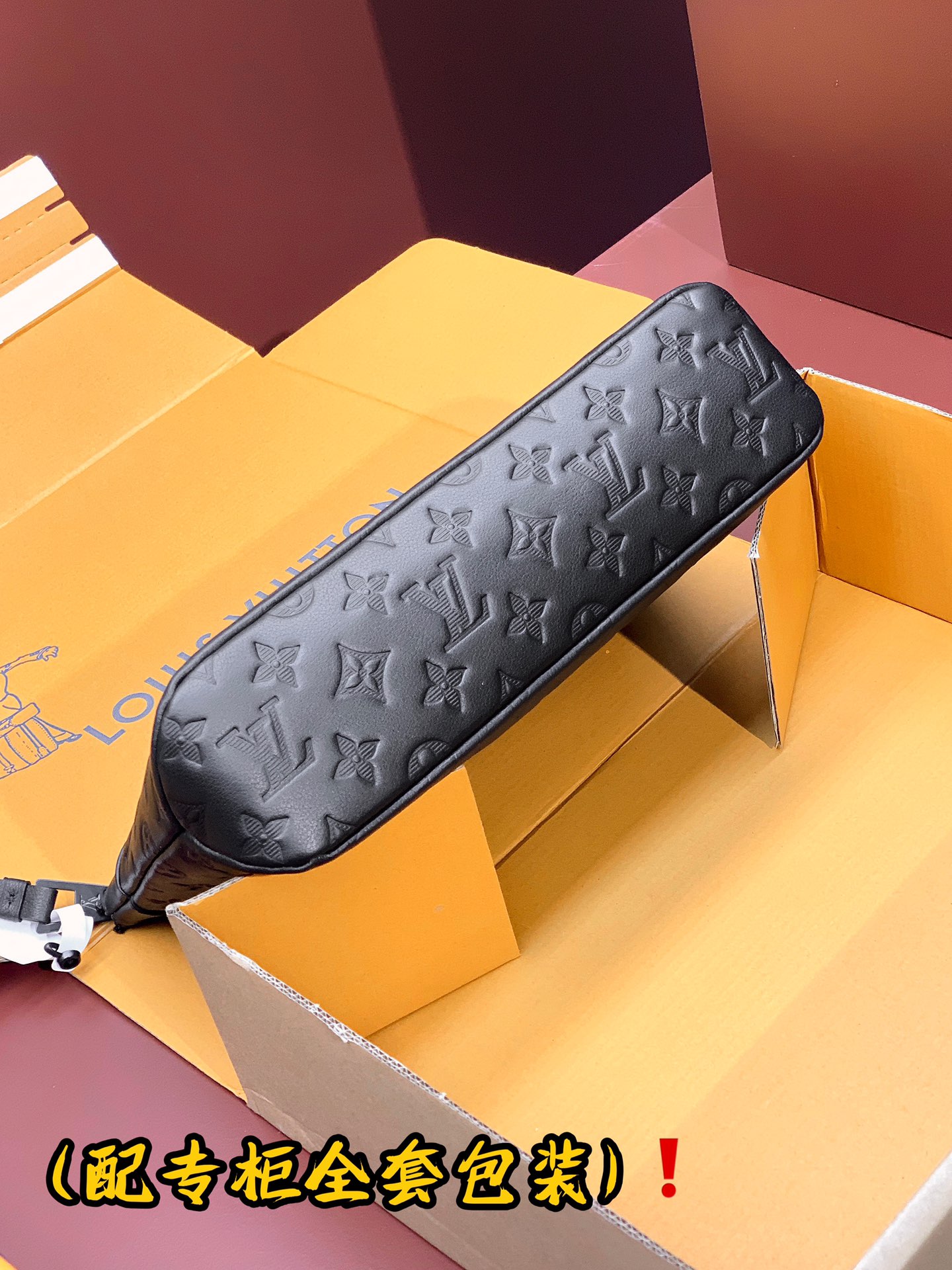 LVA貨黑色Monogram手拿包全套專櫃包裝尊貴質感｜歐美奢侈品精品推薦