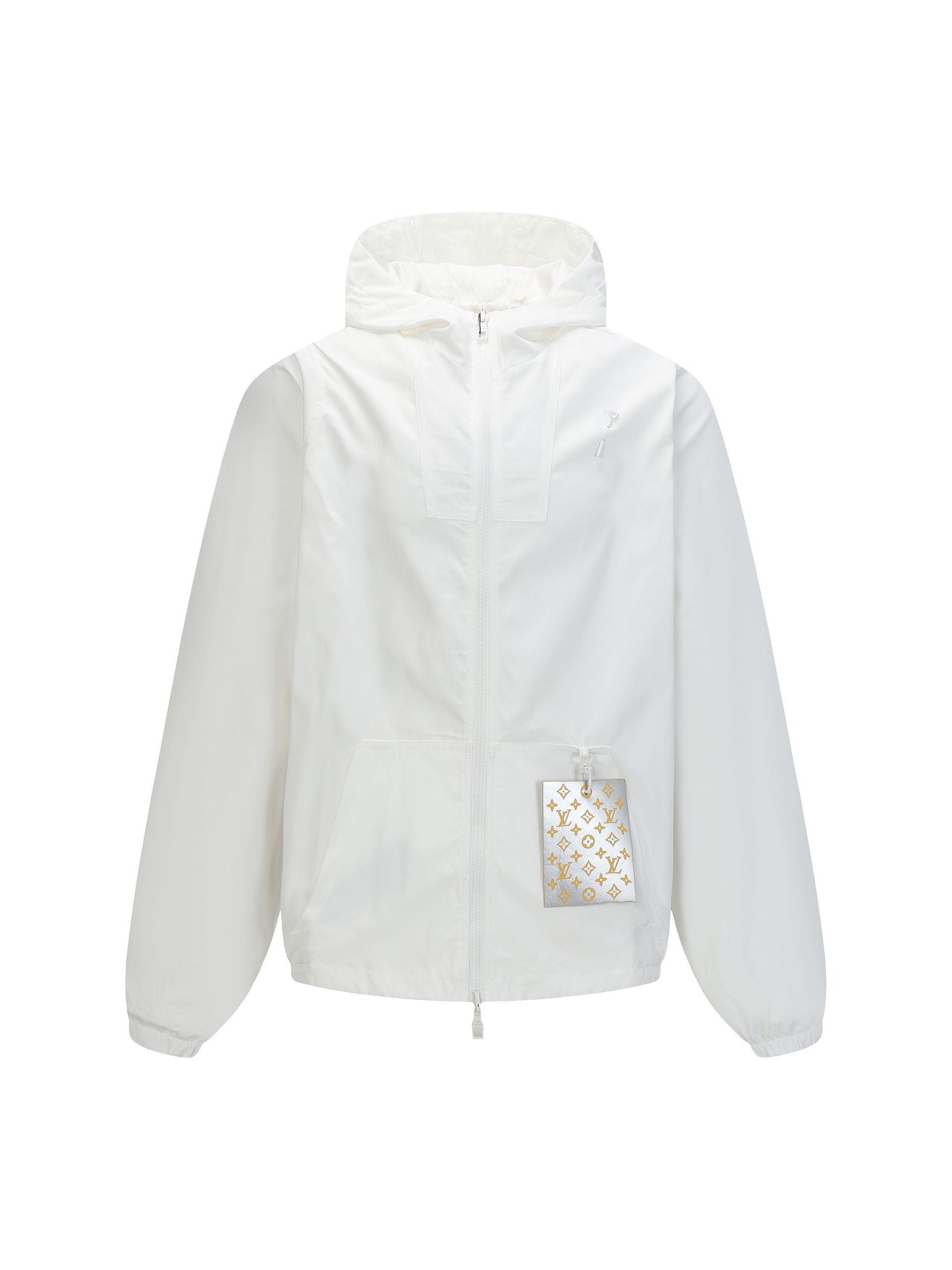 LV 一比一全白防風連帽外套 清爽簡約百搭款｜歐美奢侈品精品推薦