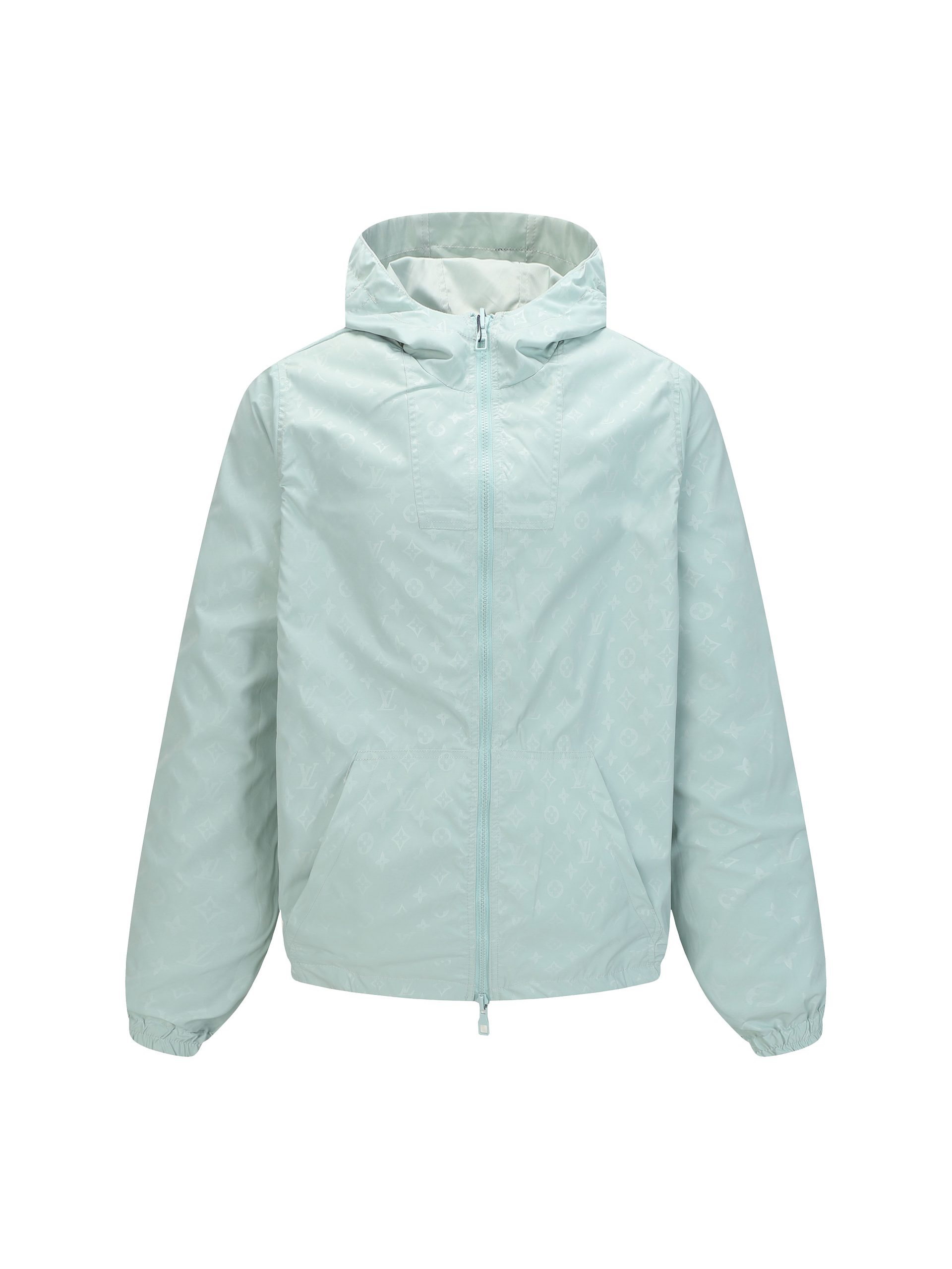 LV A貨冰藍Monogram防風連帽外套 清新時尚運動風｜歐美奢侈品精品推薦