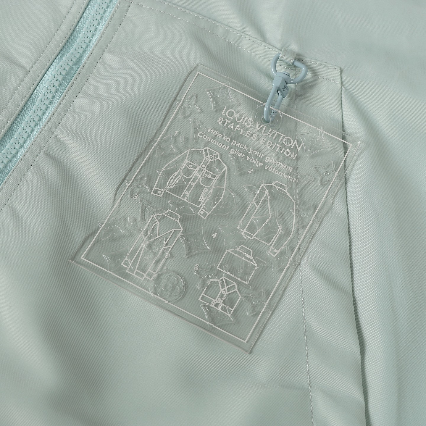 LV A貨冰藍Monogram防風連帽外套 清新時尚運動風｜歐美奢侈品精品推薦