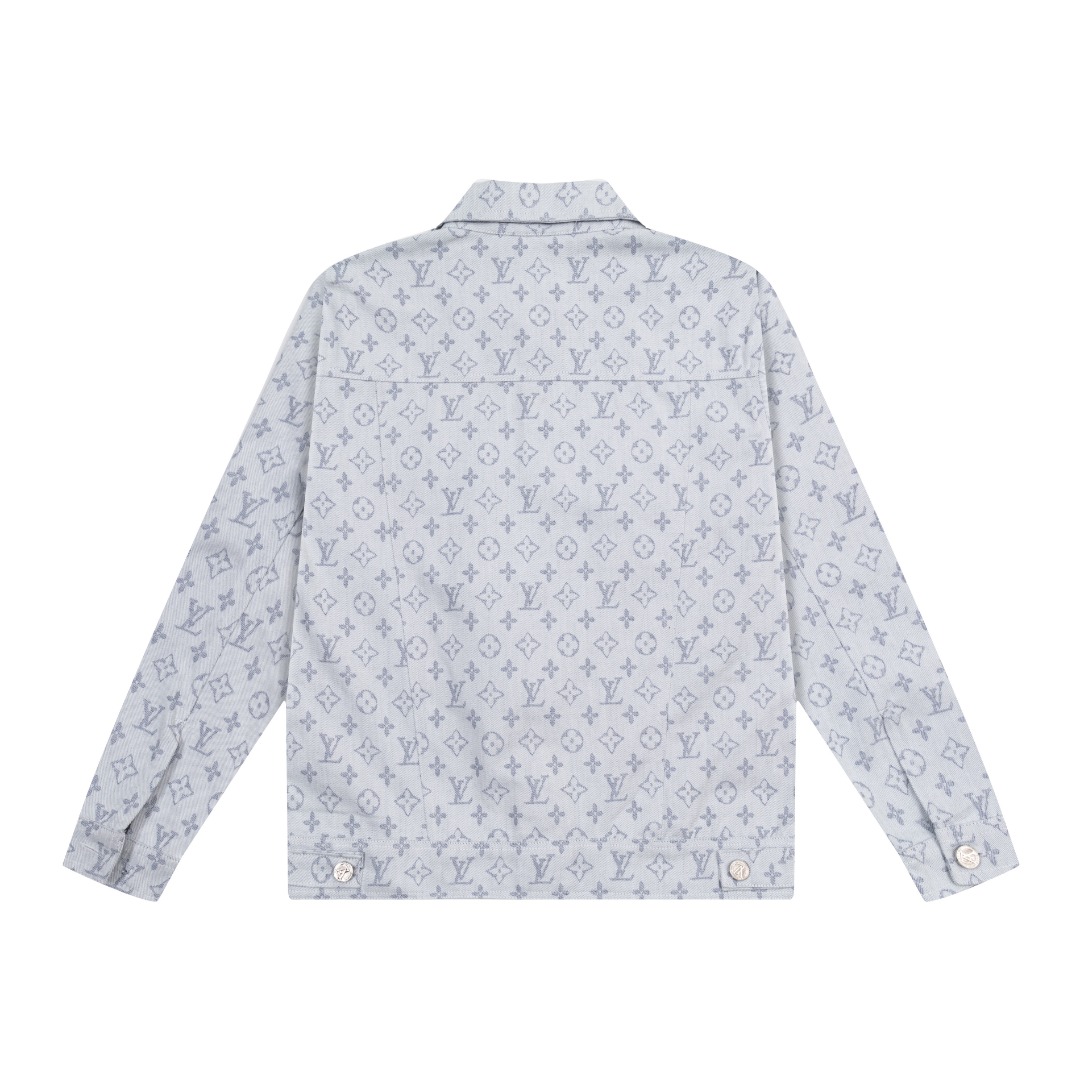 LV A級淺藍滿版Monogram丹寧夾克 時尚百搭精品外套|超A仿原單精品圖片 14 LV A級淺藍滿版Monogram丹寧夾克 時尚百搭精品外套|歐美奢侈品精品推薦