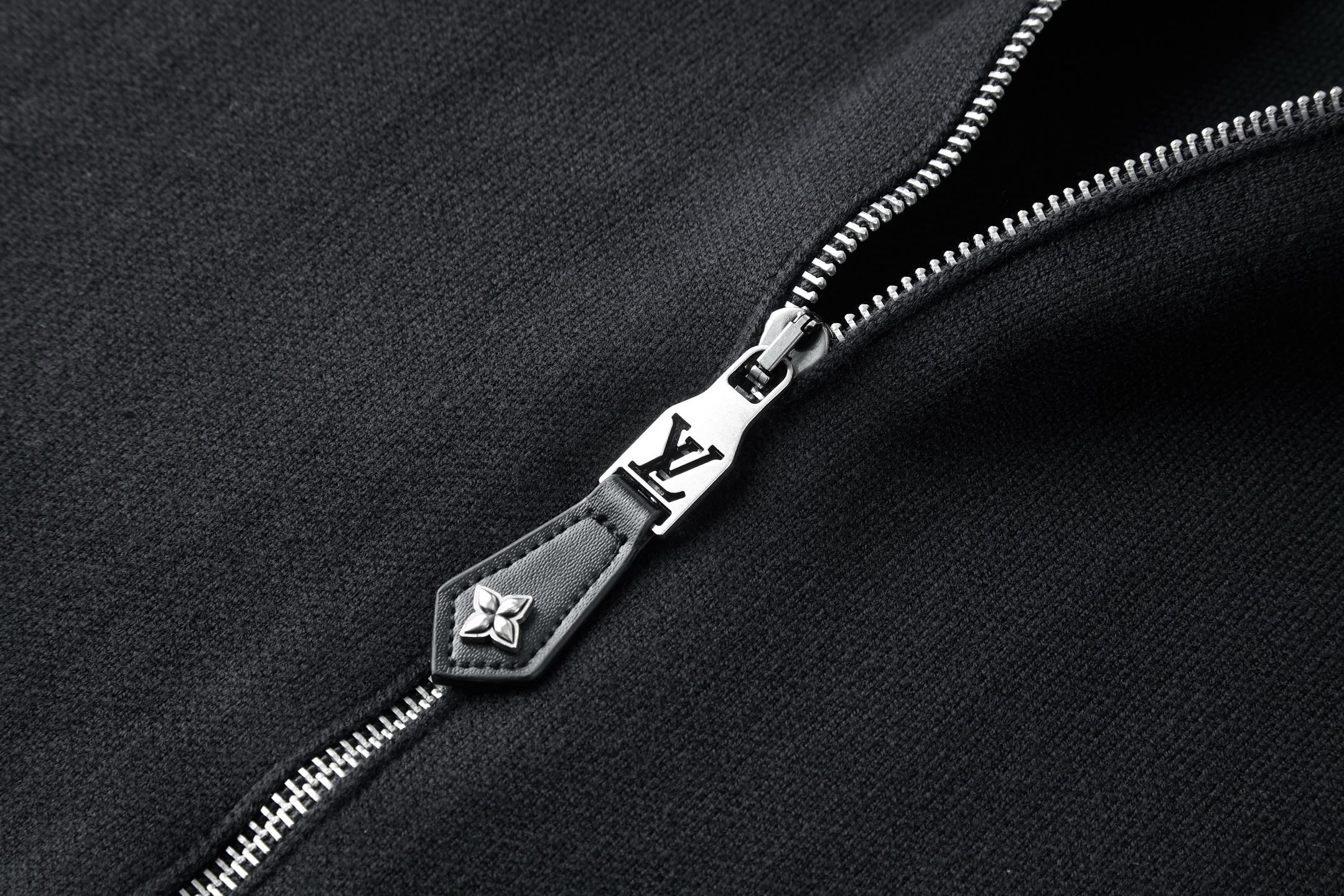 LV 原單黑色拼皮针织夾克外套 極簡設計質感上衣|超A仿原單精品圖片 7 LV 原單黑色拼皮针织夾克外套 極簡設計質感上衣|歐美奢侈品精品推薦