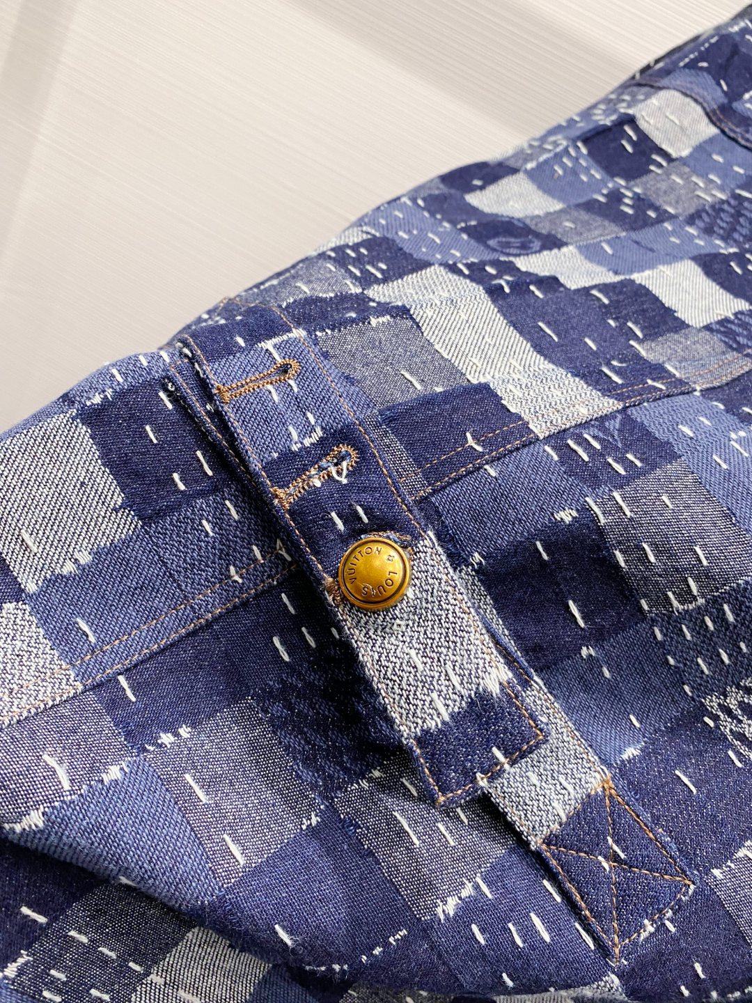 LV一比一牛仔外套 拼接方格設計 早春丹寧時尚夾克｜歐美奢侈品精品推薦