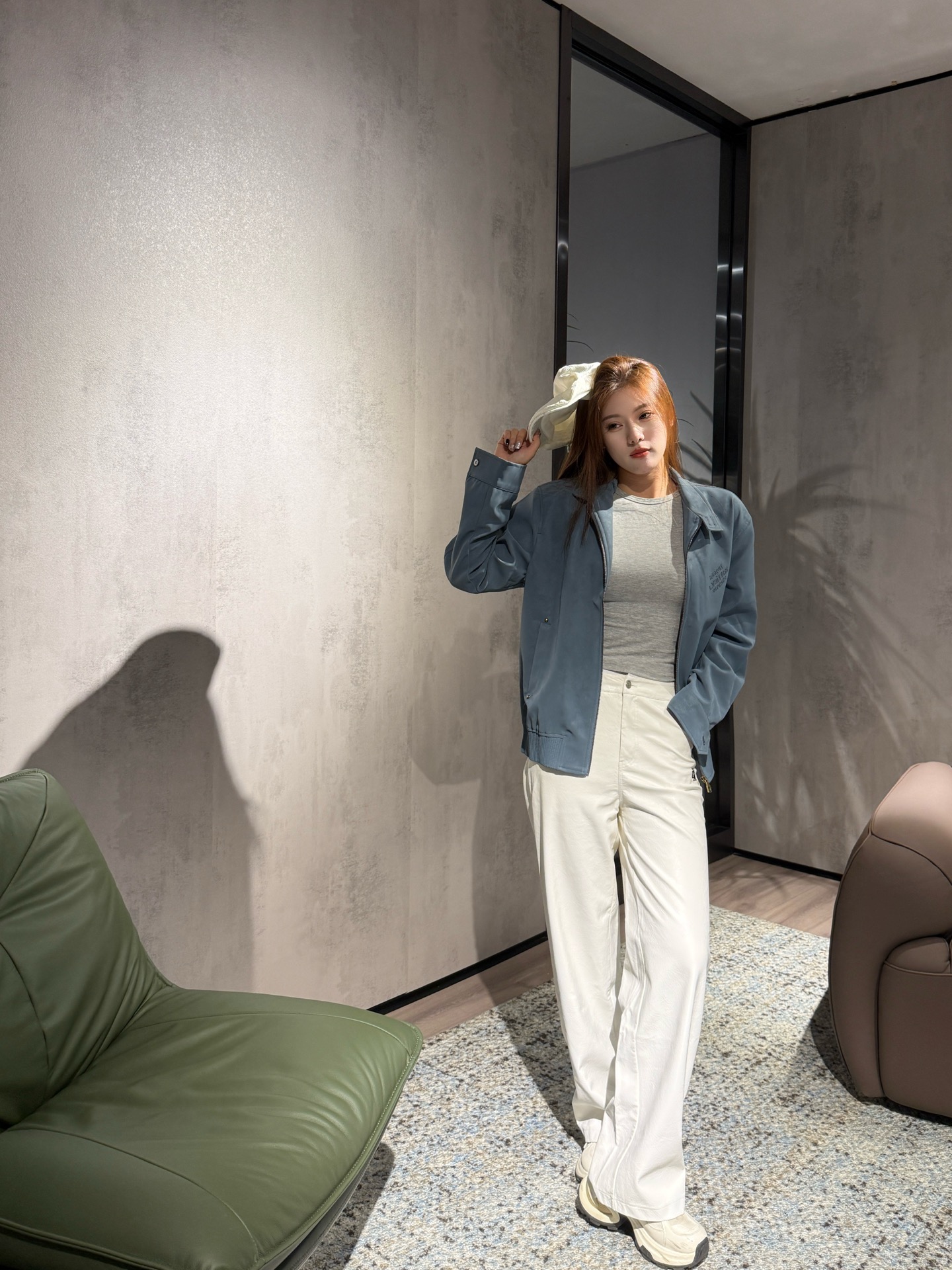 LV高仿藍灰情侶外套 立領休閒夾克 簡約百搭風格｜歐美奢侈品精品推薦