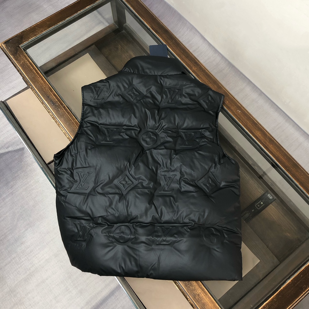 LV頂級復刻灰色立領壓花外套 秋冬男士精品外套真實還原質感滿分｜歐美奢侈品精品推薦