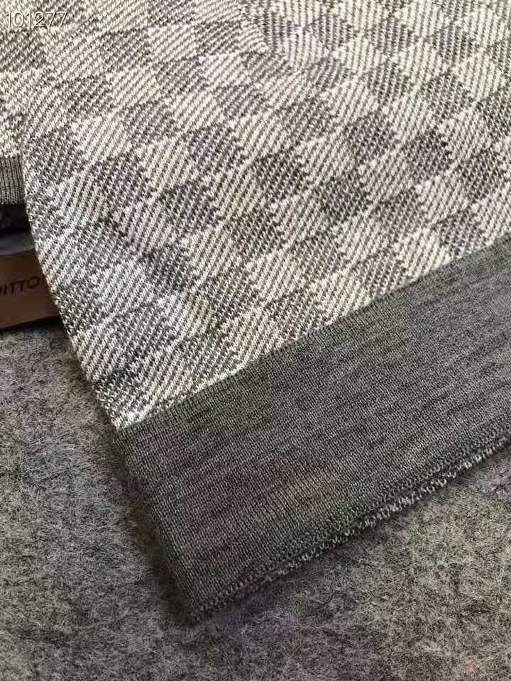 LVA貨米灰色棋盤格針織帽圍巾組|超A仿原單精品圖片 7 LVA貨米灰色棋盤格針織帽圍巾組|歐美奢侈品精品推薦