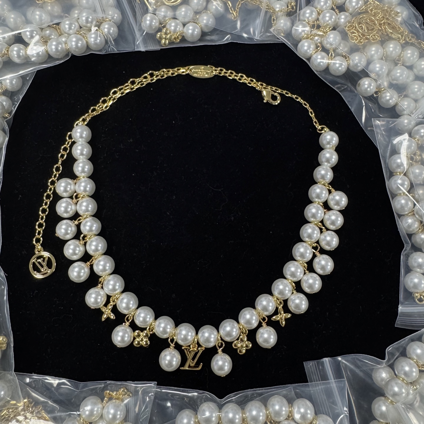 LV精品珍珠項鍊高仿雙層設計氣質奢華｜歐美奢侈品精品推薦