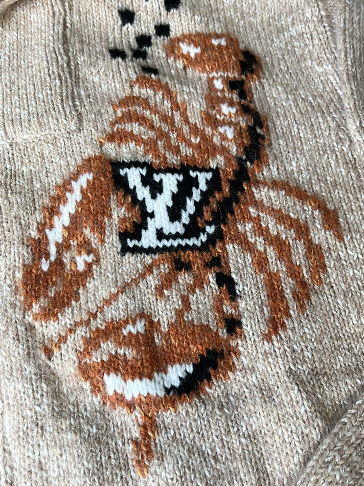LV原單復古針織開襟外套 經典老花虎紋刺繡設計拉鍊毛衣｜歐美奢侈品精品推薦