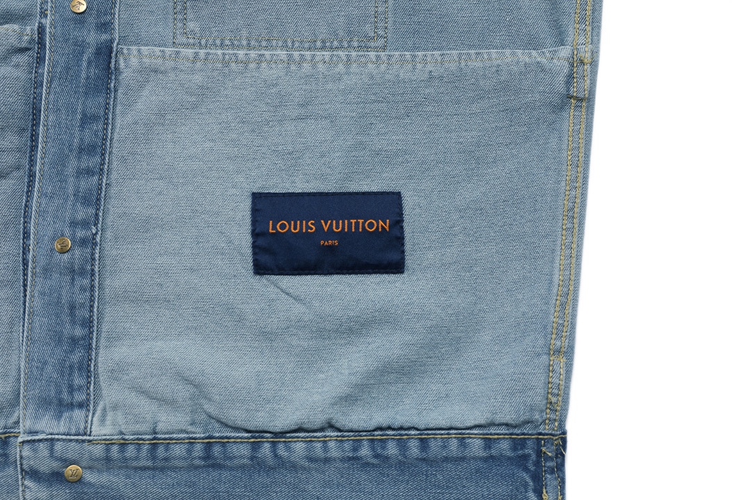LV精品原單藍色丹寧外套 雲紋老花提花設計｜歐美奢侈品精品推薦