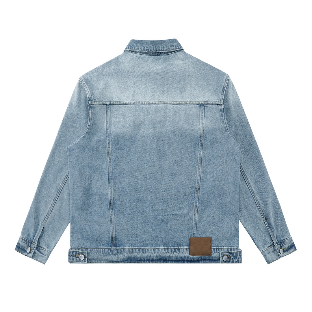LV一比一淺藍水洗丹寧外套 簡約經典直筒剪裁｜歐美奢侈品精品推薦