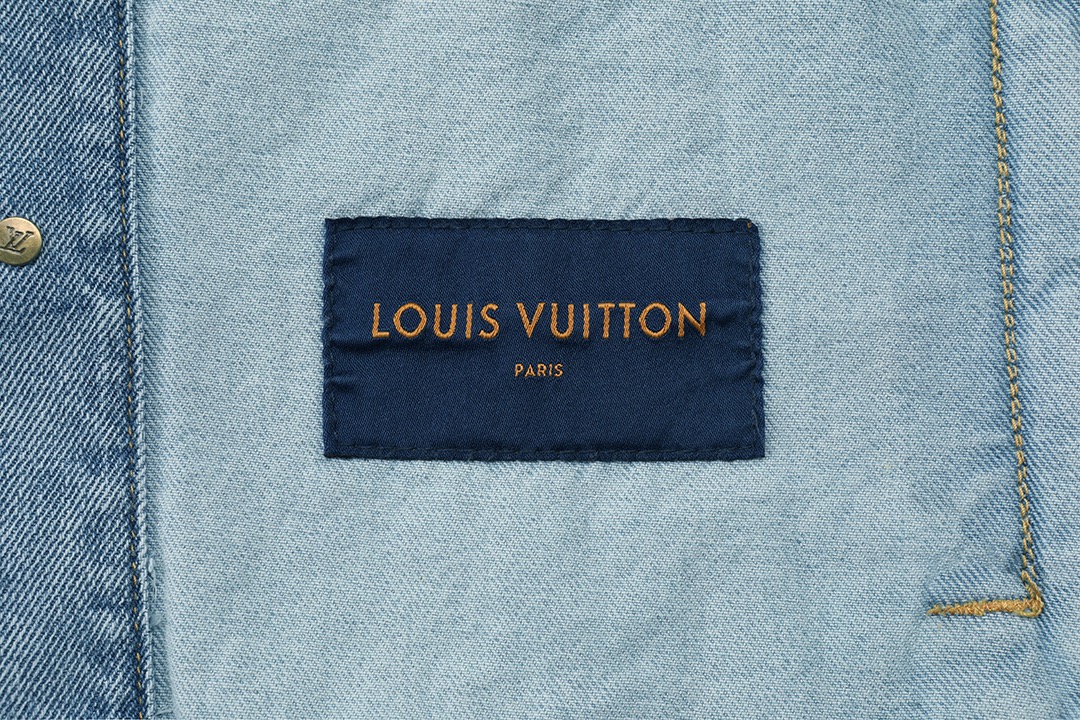 LV一比一淺藍水洗丹寧外套 簡約經典直筒剪裁｜歐美奢侈品精品推薦