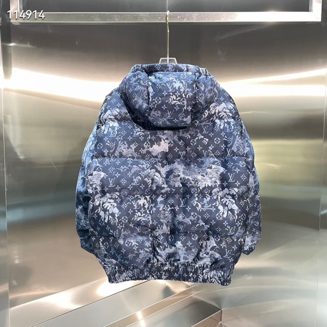 LV原單藍灰花紋羽絨外套時尚保暖冬季新款|超A仿原單精品圖片 10 LV原單藍灰花紋羽絨外套時尚保暖冬季新款|歐美奢侈品精品推薦