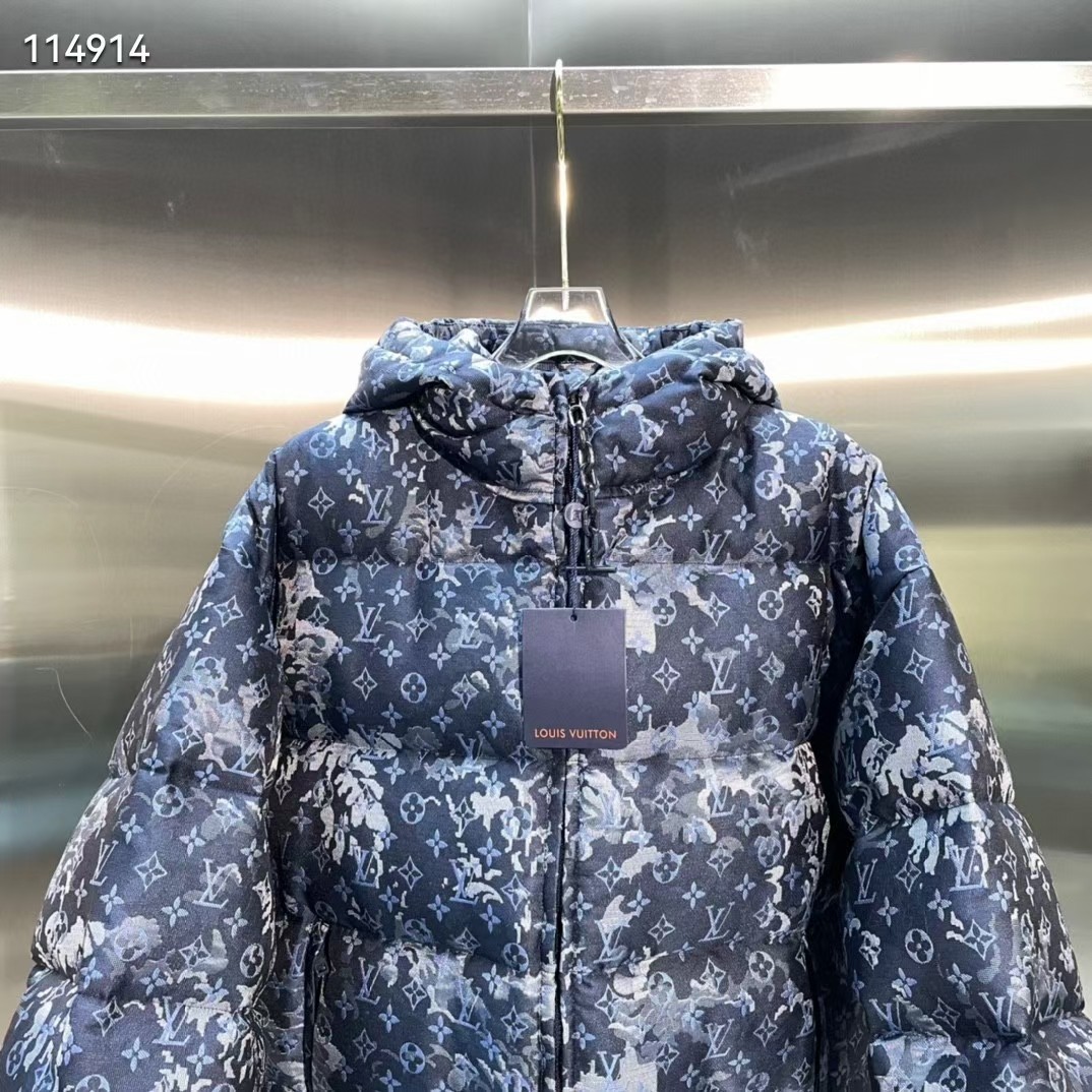 LV原單藍灰花紋羽絨外套時尚保暖冬季新款|超A仿原單精品圖片 9 LV原單藍灰花紋羽絨外套時尚保暖冬季新款|歐美奢侈品精品推薦