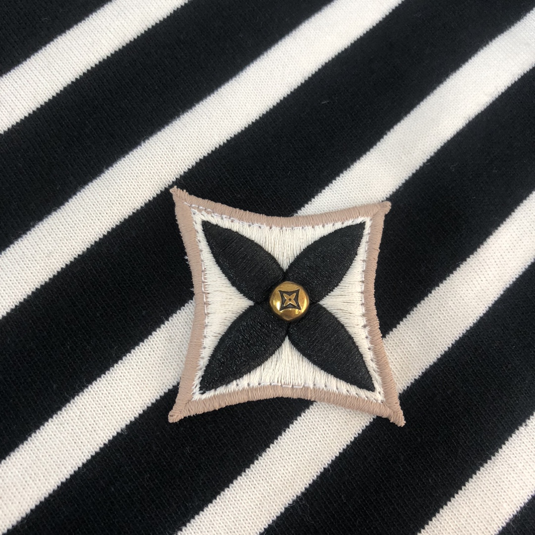 LV高仿條紋長袖上衣黑白配色百搭潮流款｜歐美奢侈品精品推薦