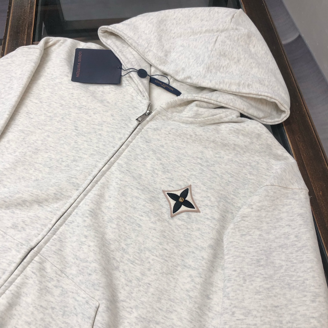 LV一比一灰色運動套裝男女款休閒連帽兩件式｜歐美奢侈品精品推薦