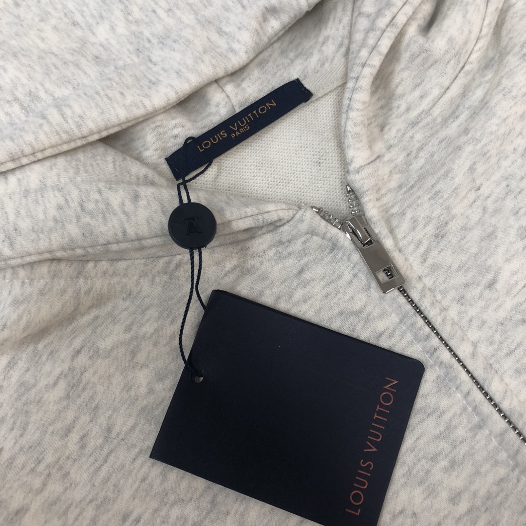 LV一比一灰色運動套裝男女款休閒連帽兩件式｜歐美奢侈品精品推薦