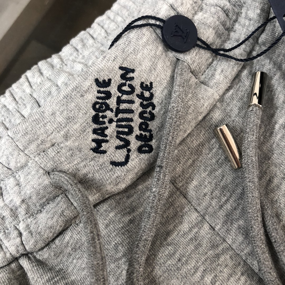 LV高仿灰色運動長褲百搭舒適休閒款｜歐美奢侈品精品推薦